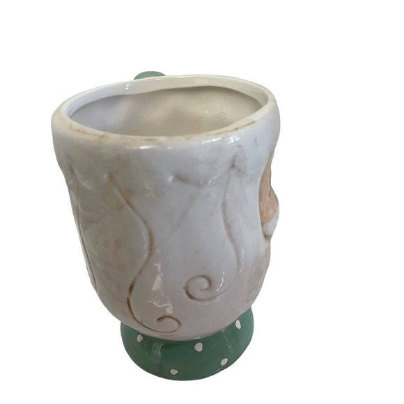 Retro JOHANNA PARKER Cup Mup Mr  Claus Ceramic Christmas Holiday Set 16oz - Picture 7 of 11